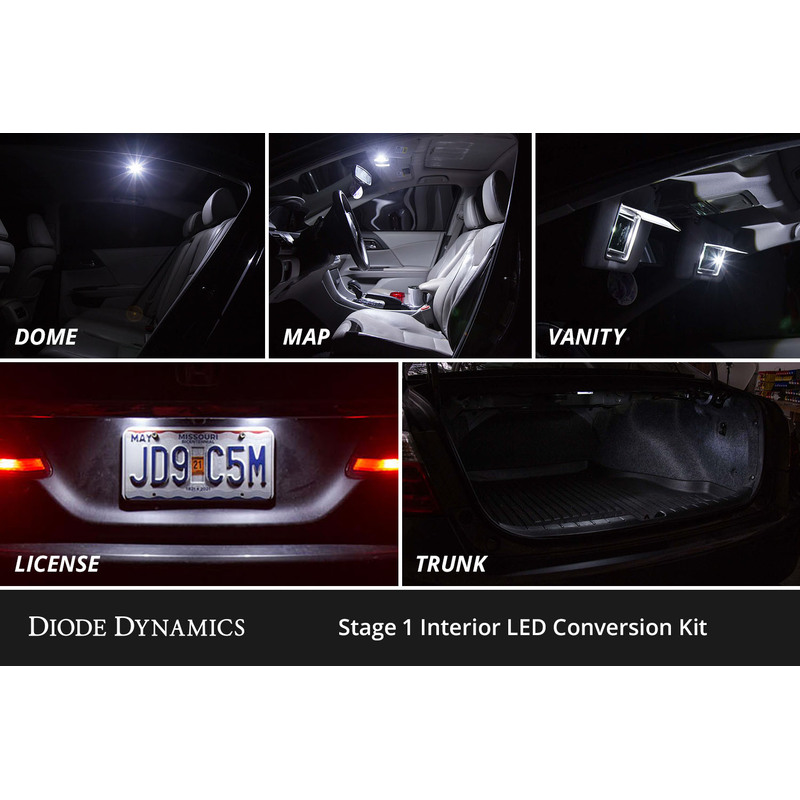  Diode Dynamics - Interior LED Kit for 2012-2017 Toyota Camry, Cool White Stage 1